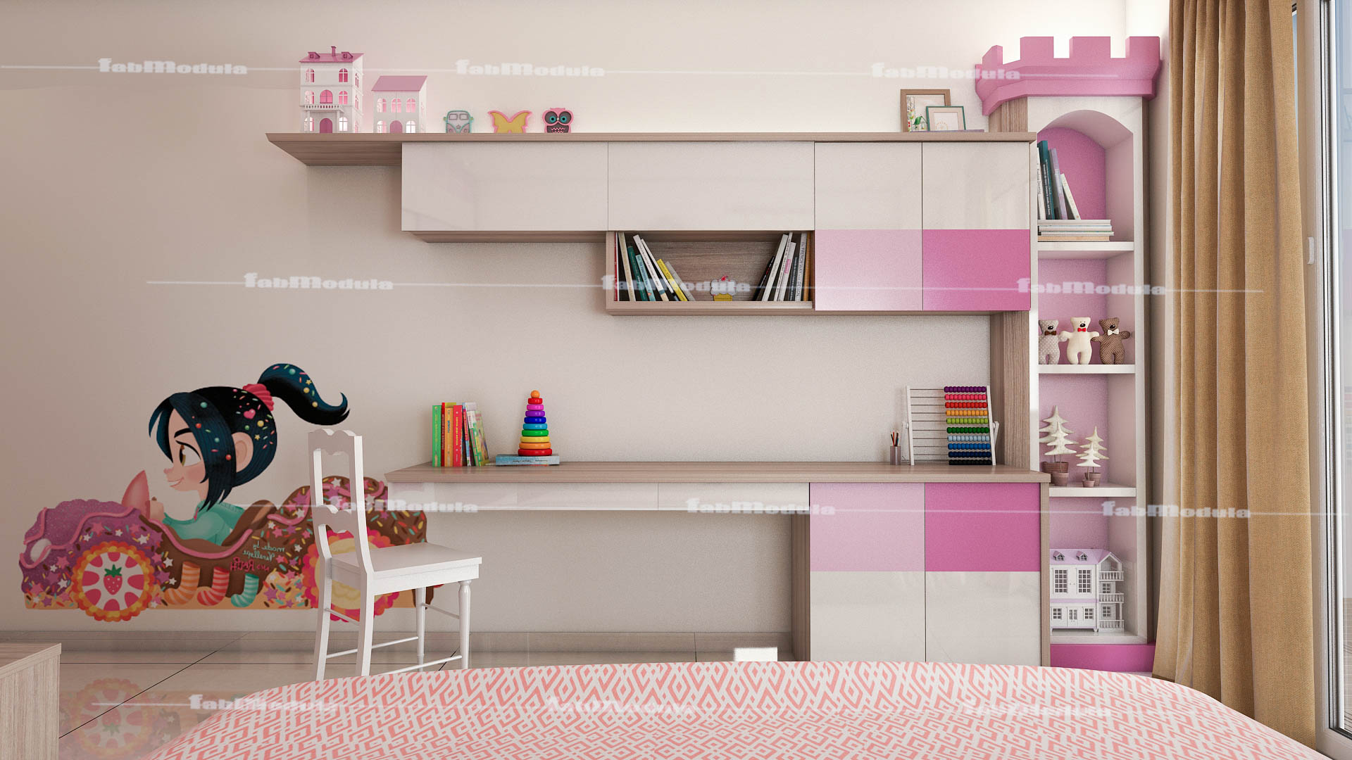 FabModula child inspiring study room design